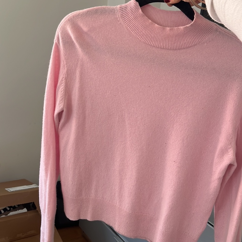 Everlane Pink Cashmere Sweater, XS